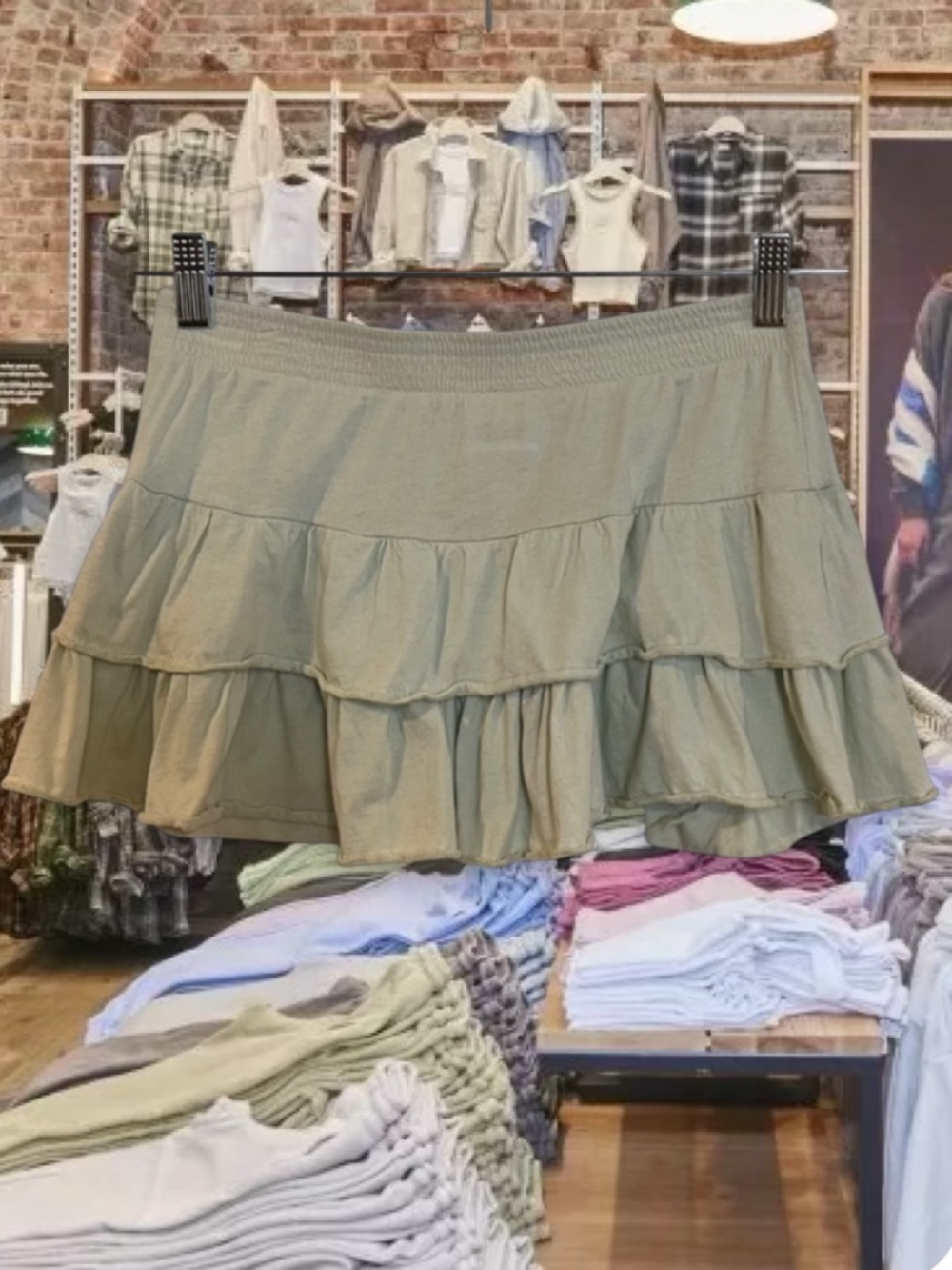 VTG 2000s Mini Skirt - Light Mint Low Rise